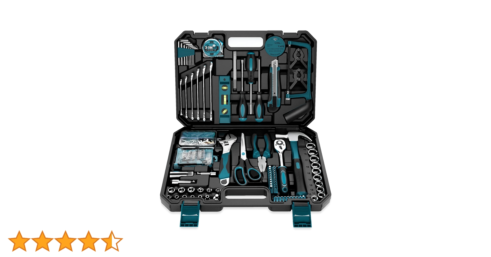 JimmySea　REMEDY Classic BLACK BOX SET ② Sundpey Home Tool Kit 257-PCs - Household Basic Repair Tool